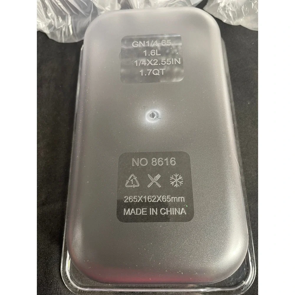 Unbranded clear polycarbonate